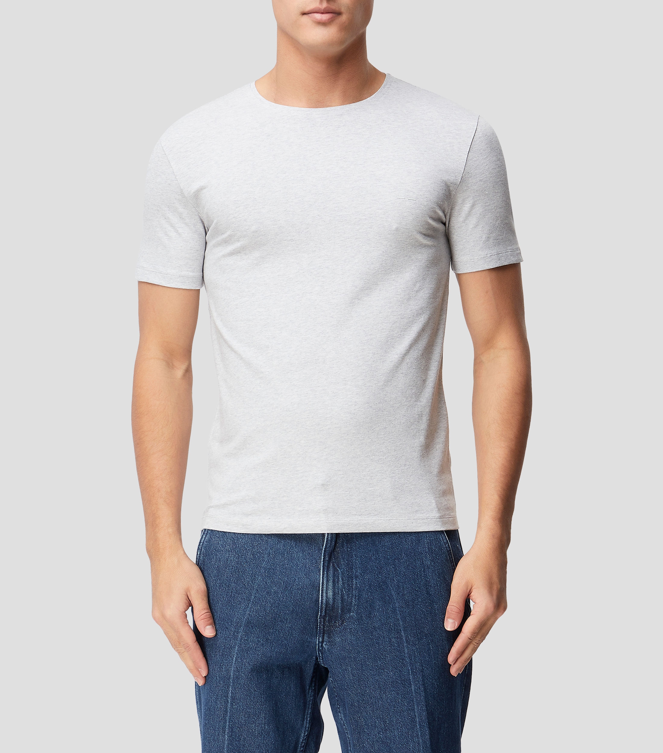 Playera cuello redondo manga corta lisa Hombre
